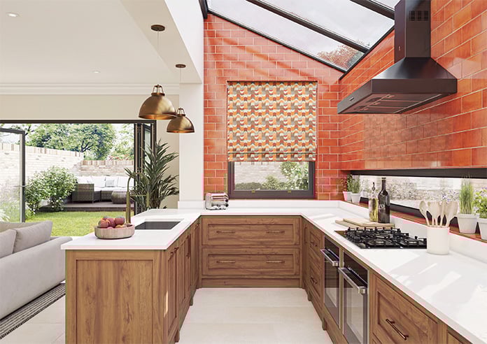 Castillo Velvet, Copper - Motorised Roman Blind - Image 8